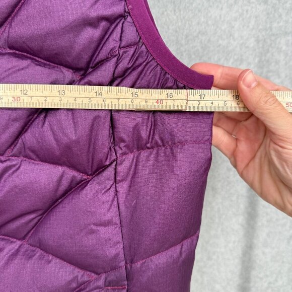 The North Face Girls 550 Fill Vest Size L Pink Purple Reversible Down Puffer - Picture 14 of 14